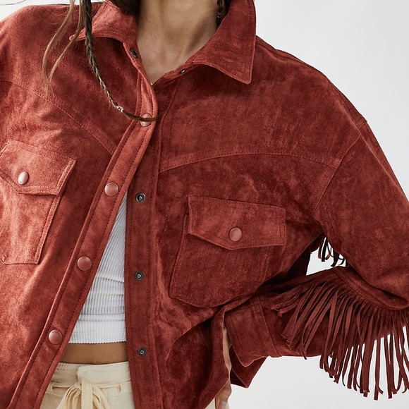 Free People Twist & Shout Vegan Shacket XS - Picture 2 of 3